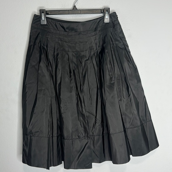 Talbots Dresses & Skirts - New Talbots black silk pleated midi skirt 6